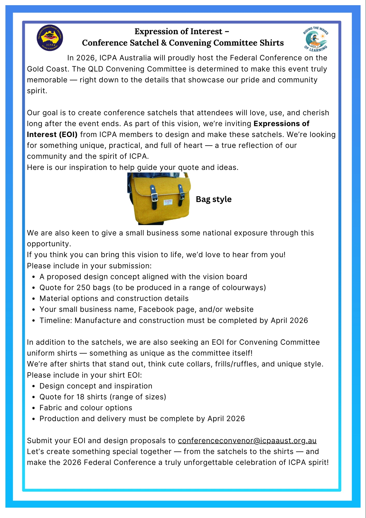 Expression of Interest