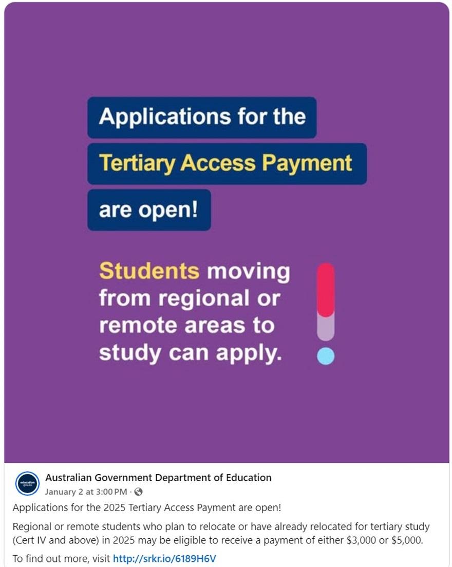 Tertiary Access Payment