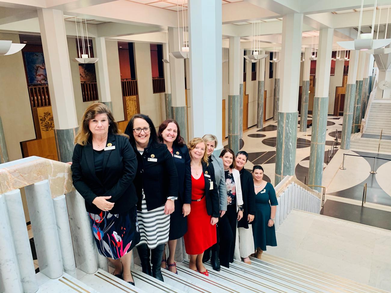 Federal Council on the marble staircase