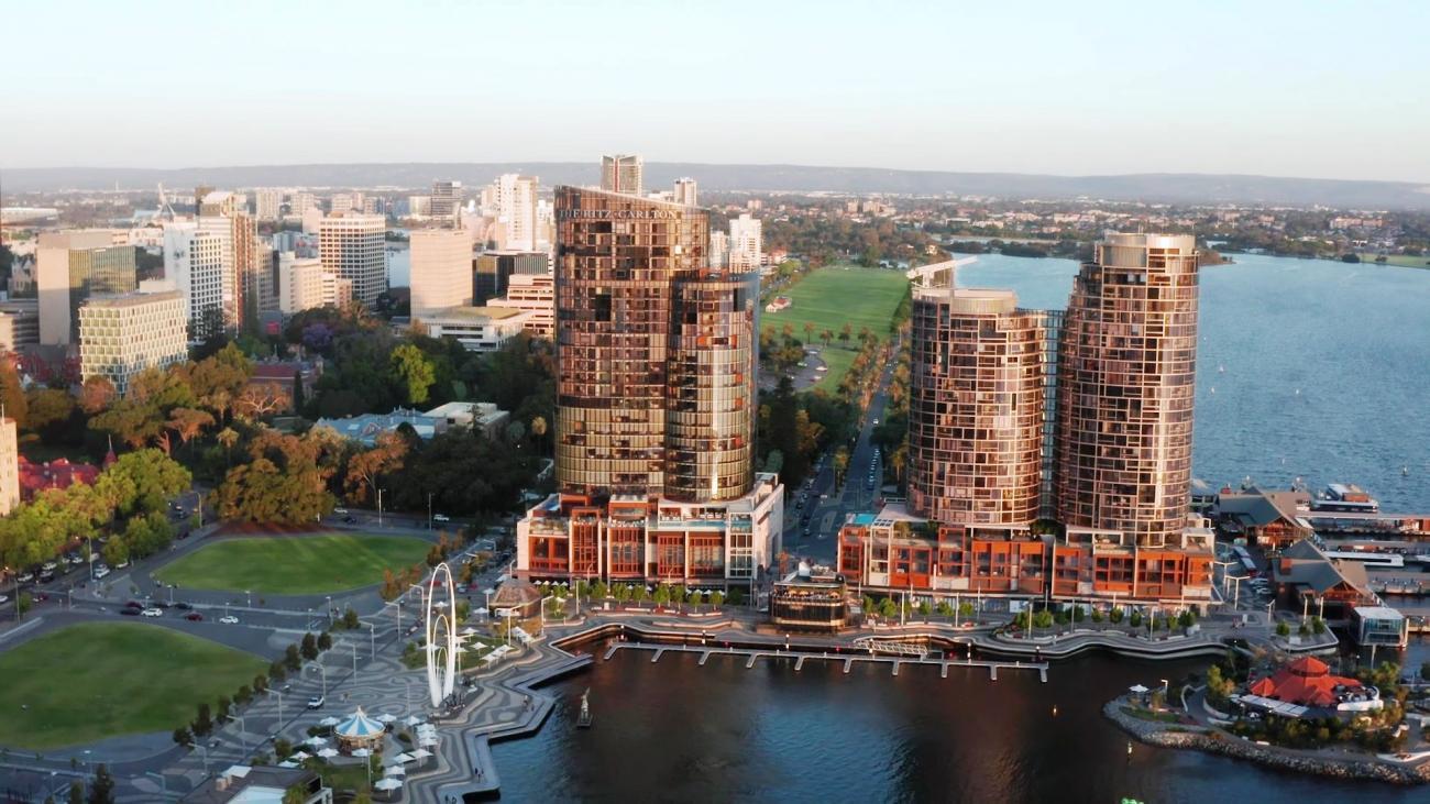 Ritz carlton hotel and Elizabeth quay