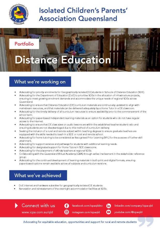 DE Portfolio flyer