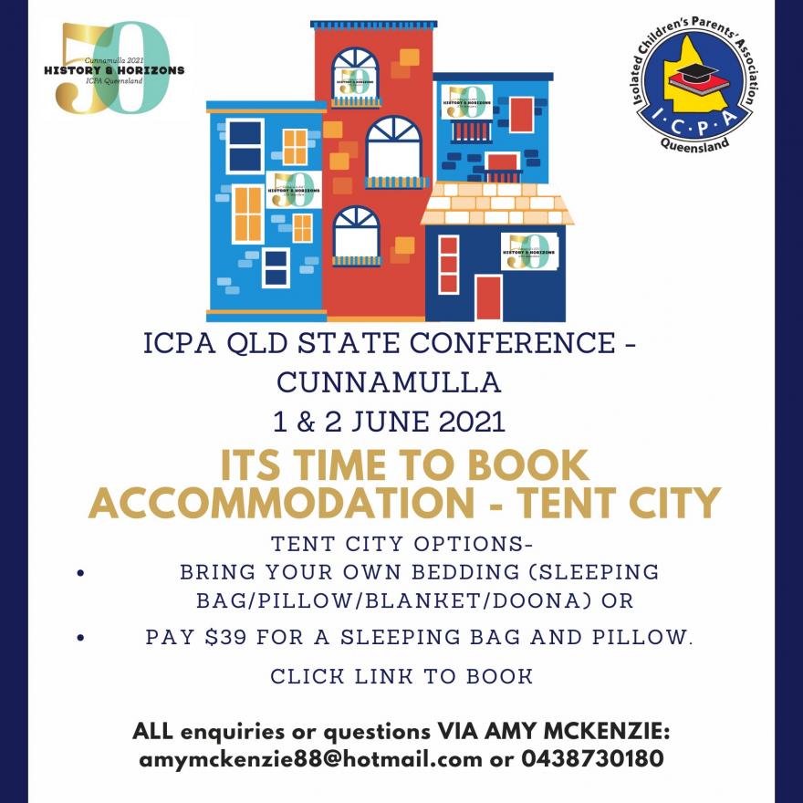 tent city accommodation advert