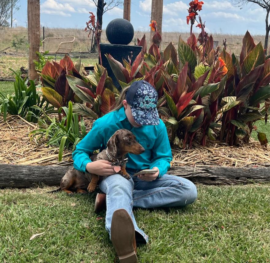 Young girl on mobile phone