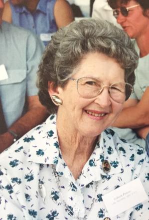 picture of Eileen wearing a white blouse 