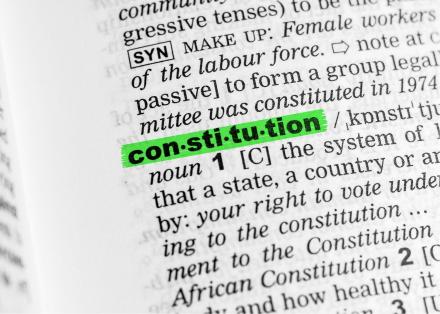 Constitution Dictionary Meaning 