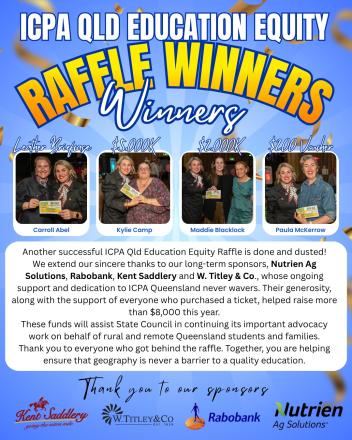 Education Equity Raffle Winners