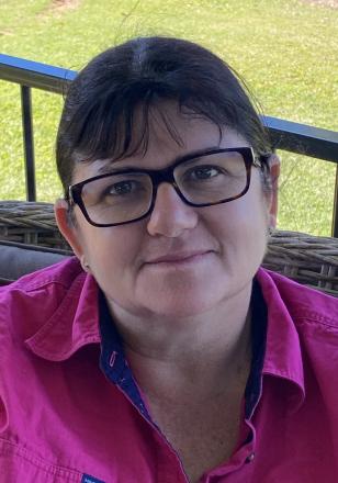 picture of Loretta wearing pink shirt