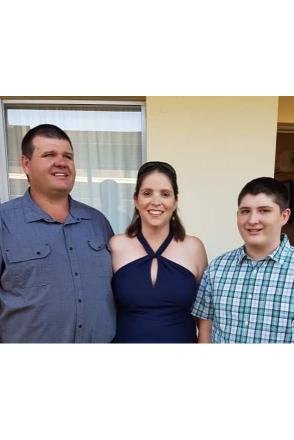 image of Trish with husband and son