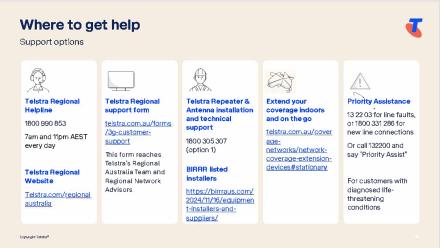Telstra Where to get help
